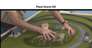 model railroad hill